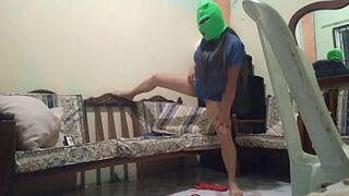 Big-boned babe gets jiggy on couch, pleading for hardcore pummeling