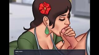 Drenched in sleaze, 'Anal👌 Teen Bella' sucks cock🍆 raw, wife distracted by pizza delivery