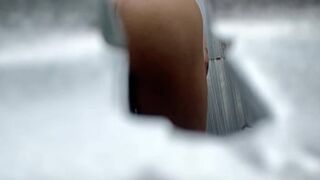 Ravishing broad taped in open-air cubicle(BIG BUTT🍑 SIREN)